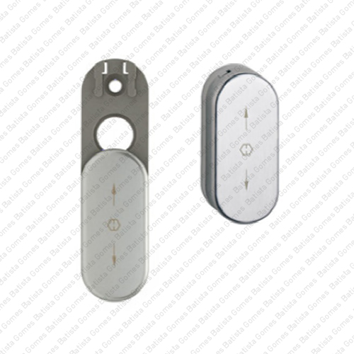 Roseta oval para cremone / puxador extra�vel - ALUM�NIO